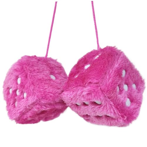 Csafyrt Auto Würfel 3 -Zoll -Fuzzy -Würfel für Rückspiegel hängende Fuzzy -Würfel für Auto innenarchitekten pelzige Autowürfel mit weißen Punkten Csafyrt Auto Würfel 3 -Zoll -Fuzzy -Würfel für Rückspiegel hängende Fuzzy -Würfel für Auto innenarchitekten pelzige Autowürfel mit weißen Punkten von Csafyrt