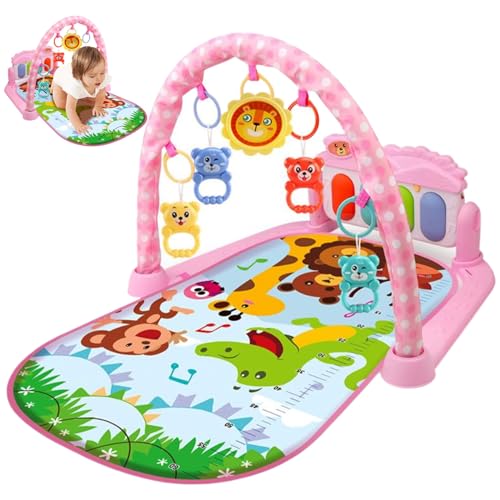 Csafyrt Baby Activity Center mit Musiklicht Leichter sichern abnehmbare lustige Babyspielmatte mit Rassel Anhänger einstellbares Board Keine Batteriestil 1 von Csafyrt