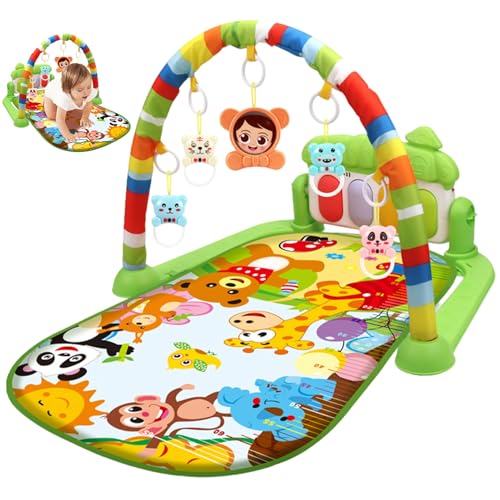 Csafyrt Babyaktivitätszentrum mit Musiklicht Leichter sichere abnehmbare lustige Babyspielmatte mit Anhänger für Neugeborene und Kleinkinder Keine Batteriegrün Csafyrt Babyaktivitätszentrum mit Musiklicht Leichter sichere abnehmbare lustige Babyspielmatte mit Anhänger für Neugeborene und Kleinkinder Keine Batteriegrün von Csafyrt