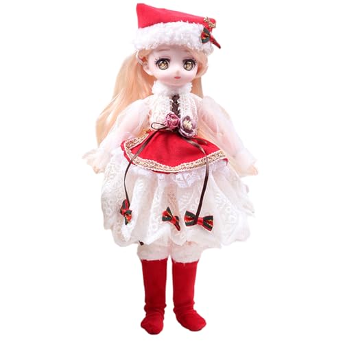 Csafyrt Ball Jointed Puppe 12 Zoll niedliche Puppen mit Kleidungsschuhen Perücke Haare Gesicht Make -up Augen Weihnachtsgeburtstagsspielzeuge für 8+ Jahre alt von Csafyrt