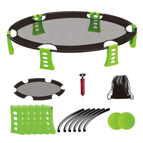 Csafyrt Beach Games 34.3x7,5 Zoll Outdoor -Spiele umfassen 2 Ballsnetz -Taschen und Luftpumpe perfekt für Kinder Erwachsene Familie Green von Csafyrt
