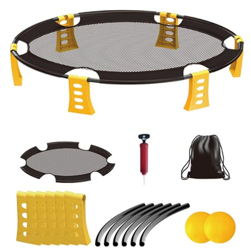 Csafyrt Beachspiele, 34,3 x 7,5 Zoll Outdoor -Spiele umfassen 2 Bälle, Netz, Taschen und Luftpumpe, perfekt für Kinder, Erwachsene, Familie, Gelb Csafyrt Beachspiele, 34,3 x 7,5 Zoll Outdoor -Spiele umfassen 2 Bälle, Netz, Taschen und Luftpumpe, perfekt für Kinder, Erwachsene, Familie, Gelb von Csafyrt