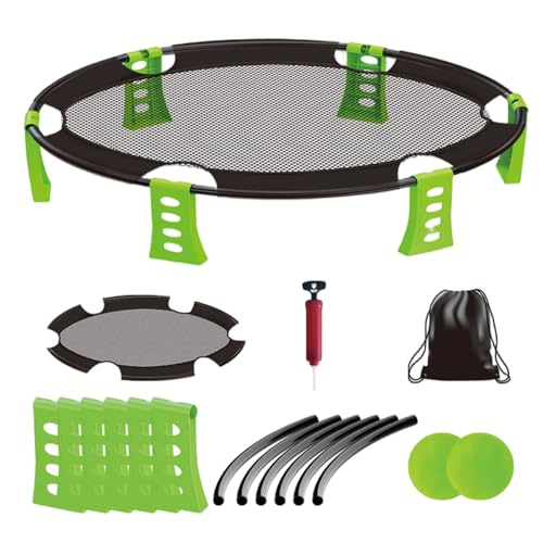Csafyrt Beachspiele, 34,3 x 7,5 Zoll Outdoor -Spiele umfassen 2 Bälle, Netz, Taschen und Luftpumpe, perfekt für Kinder, Erwachsene, Familie, Grün Csafyrt Beachspiele, 34,3 x 7,5 Zoll Outdoor -Spiele umfassen 2 Bälle, Netz, Taschen und Luftpumpe, perfekt für Kinder, Erwachsene, Familie, Grün von Csafyrt