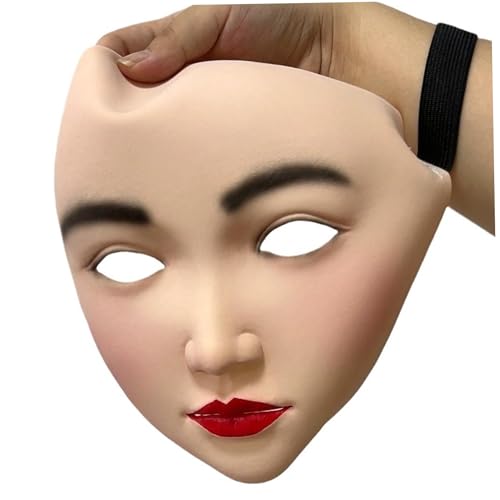 Csafyrt Beängstigende Masken für Erwachsene Halloween Maske Mysteriöse gruselige realistische hautfreundliche Verstellbar für Männer Frauen Halloween Party Cosplay Femal Csafyrt Beängstigende Masken für Erwachsene Halloween Maske Mysteriöse gruselige realistische hautfreundliche Verstellbar für Männer Frauen Halloween Party Cosplay Femal von Csafyrt