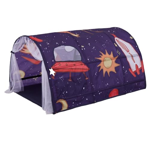 Csafyrt Bettzelt für Kinder 55.1x39.4x31,5 Zoll Up Play Tunnel Space Galaxy Starry Sky Betttunnel tragbares Kinderzelt Innenräume mit Netzvorhang und Tragetasche Csafyrt Bettzelt für Kinder 55.1x39.4x31,5 Zoll Up Play Tunnel Space Galaxy Starry Sky Betttunnel tragbares Kinderzelt Innenräume mit Netzvorhang und Tragetasche von Csafyrt