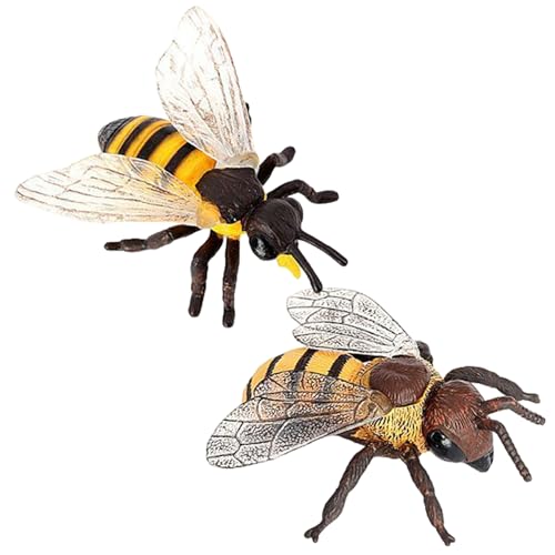 Csafyrt Biene Figur 2PCS Realistic Wesp & Killer PVC Plastikbienen Bildungs- und dekorative Tierfiguren für Zuhause, Schule, Schule Csafyrt Biene Figur 2PCS Realistic Wesp & Killer PVC Plastikbienen Bildungs- und dekorative Tierfiguren für Zuhause, Schule, Schule von Csafyrt
