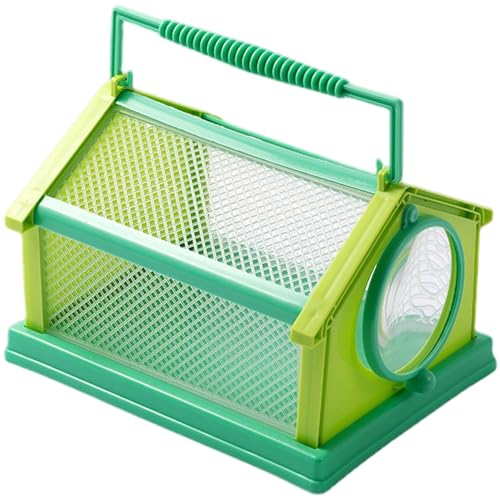 Csafyrt Bug Catcher für Kinder 8x6x5 tragbarer Atmungskäfig mit rotierenden Deckel im Freien Seidenwürmer Zuchtbox Bildung im Freien Spielzeug im Freien von Csafyrt