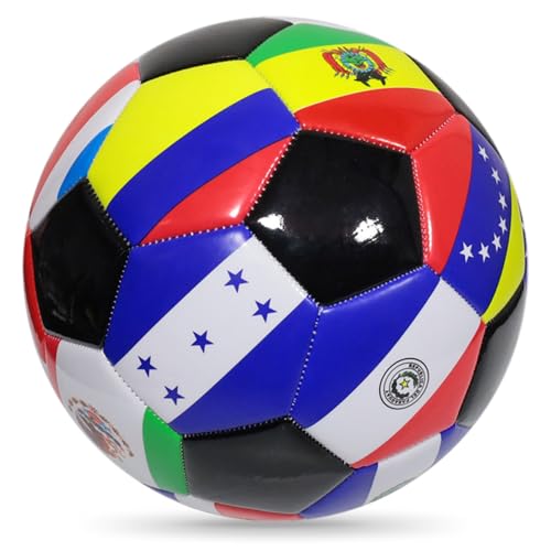 Csafyrt Fußballgröße 5 farbenfrohe Nationalflagge weich von Csafyrt