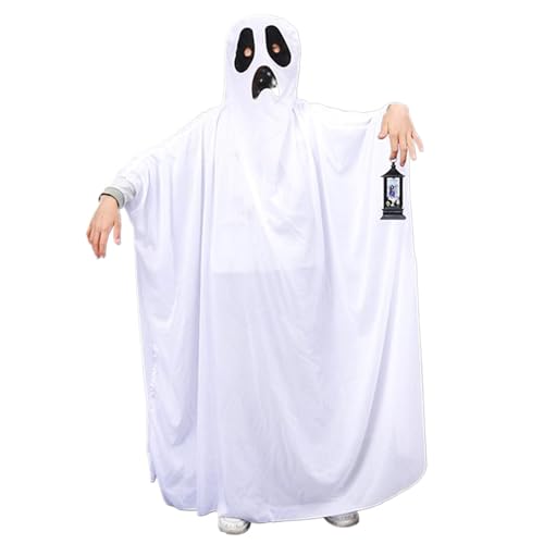 Csafyrt Geisterkostüm, 62, 99 Zoll gruseliges Ghost Face -Kostüm, weiche Atmungsaktivität für Kinder Erwachsene, wiederverwendbare Halloween -Kostüme für Themenparty, Dress -up -Partys Csafyrt Geisterkostüm, 62, 99 Zoll gruseliges Ghost Face -Kostüm, weiche Atmungsaktivität für Kinder Erwachsene, wiederverwendbare Halloween -Kostüme für Themenparty, Dress -up -Partys von Csafyrt