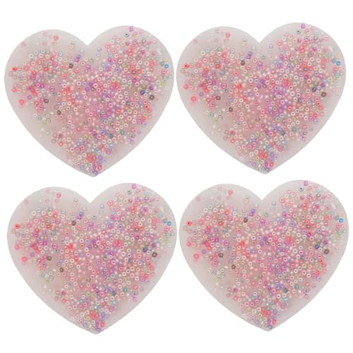 Csafyrt Hautpflückende Zappelspielzeug, 4pcs weiches Silikon-Picky Pad, 3.35x3.35 Herz-Form-Picking-Pad, Stress-Relief-Zappelspielzeug für Kinder Erwachsene Csafyrt Hautpflückende Zappelspielzeug, 4pcs weiches Silikon-Picky Pad, 3.35x3.35 Herz-Form-Picking-Pad, Stress-Relief-Zappelspielzeug für Kinder Erwachsene von Csafyrt