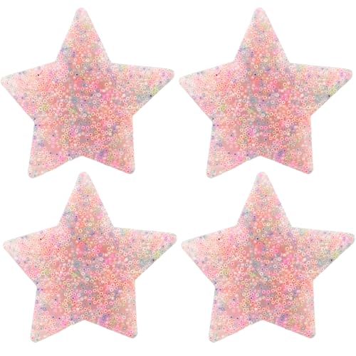 Csafyrt Hautpflückende Zappelspielzeuge, 4pcs Soft Silicon Picky Pad, 3, 35 x 3, 35 Fünf-Punkte-Stern-Picking-Pad, Stress-Relief-Zappelspielzeug für Kinder Erwachsene Csafyrt Hautpflückende Zappelspielzeuge, 4pcs Soft Silicon Picky Pad, 3, 35 x 3, 35 Fünf-Punkte-Stern-Picking-Pad, Stress-Relief-Zappelspielzeug für Kinder Erwachsene von Csafyrt