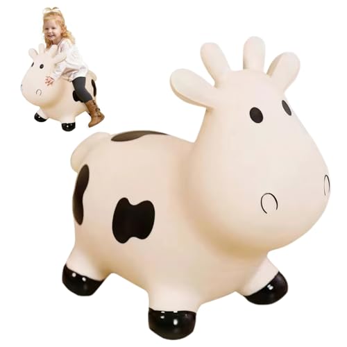 Csafyrt Inflatable Animals Cute Inflatable Cow Toddlers Ride on Bouncy Horse Jumping Bouncy Cow Toys Birthday Gift for Baby Boys Girls 18 Months+ von Csafyrt