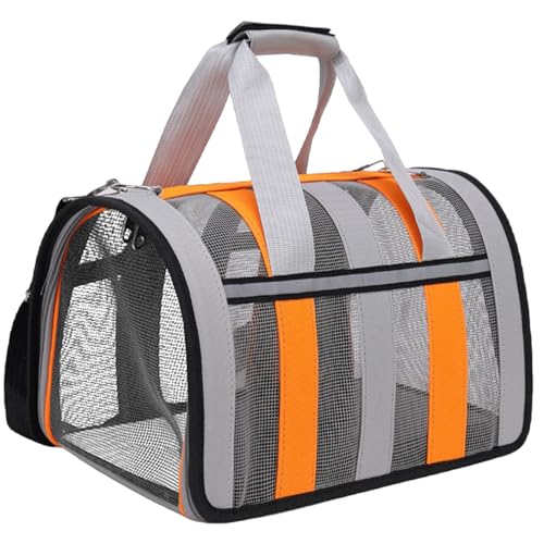Csafyrt Katzenträgertasche, atmungsaktive Faltbare Katzenbeutel, Reißverschlussträger mit Tasche und abnehmbarem Riemen, reflektierender 16x11x10 Hund zum Ausgehen mit Seitenöffnung und Tasche Csafyrt Katzenträgertasche, atmungsaktive Faltbare Katzenbeutel, Reißverschlussträger mit Tasche und abnehmbarem Riemen, reflektierender 16x11x10 Hund zum Ausgehen mit Seitenöffnung und Tasche von Csafyrt