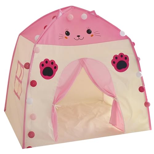 Csafyrt Kinder Spielen Zelt Prinzessin Castle Fairy Playhouse 51 x 39 x 51 Zoll großes Tipi Zelt für Kinder süßes Indoor -Spielgeschenk für Mädchen & Jungen Urlaubs Geburtstag, Style1 von Csafyrt