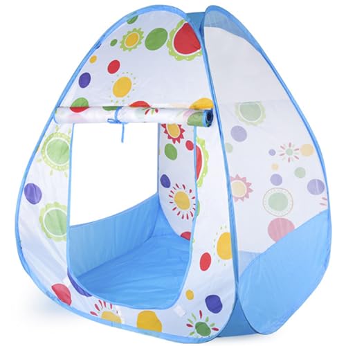 Csafyrt Kinderzelt Indoor Faltbare Kinder Spielen Zelt atmungsaktive Ballgrube Play House für Mädchen Jungen Blau von Csafyrt