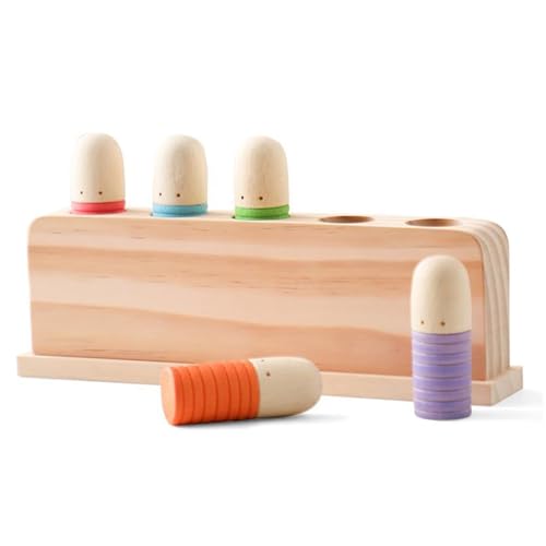 Csafyrt Kleinkind-Pop-up-Spielzeug Regenbogenfarbe Presse und Pop-up-Spielzeug praktische hölzerne Bildungsspielzeuge Entwicklung Holzspielzeug für Heimspiele im Vorschule Kleinkindgeschenke Csafyrt Kleinkind-Pop-up-Spielzeug Regenbogenfarbe Presse und Pop-up-Spielzeug praktische hölzerne Bildungsspielzeuge Entwicklung Holzspielzeug für Heimspiele im Vorschule Kleinkindgeschenke von Csafyrt