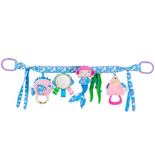 Csafyrt Krippenspielzeug hängen, 24-Zoll-Autositzspielzeug mit Spiegel, BB-Ring, Crinkle und Rasseln, abnehmbare Babygefüllungstiere mit C-Formschnalle, Style 2 Csafyrt Krippenspielzeug hängen, 24-Zoll-Autositzspielzeug mit Spiegel, BB-Ring, Crinkle und Rasseln, abnehmbare Babygefüllungstiere mit C-Formschnalle, Style 2 von Csafyrt