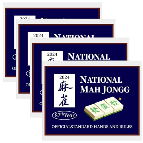 Csafyrt Mahjong -Karten 2024 4PCS Blue National Mahjong Karten offizielle Standardhände und Regeln 2024 Großer Druck Scorecard Csafyrt Mahjong -Karten 2024 4PCS Blue National Mahjong Karten offizielle Standardhände und Regeln 2024 Großer Druck Scorecard von Csafyrt