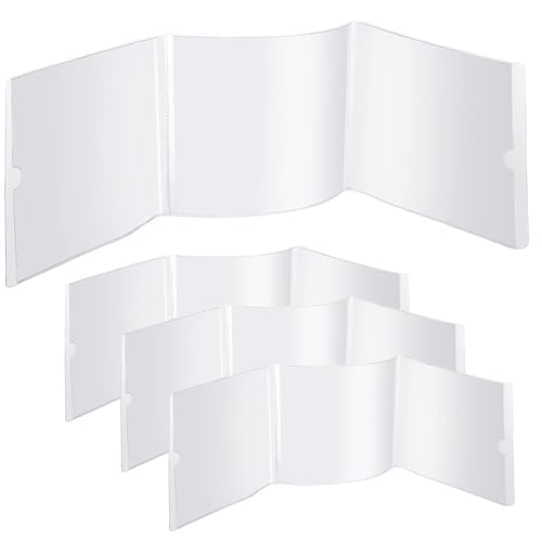 Csafyrt Mahjong Kartenschutzbedeckung 4PCS 18,9x5.3 PVC Transparent Mahjong Kartenhalter Spill-Sicht-Sicht-Sicht-SCORECARD-Abdeckungszubehör von Csafyrt