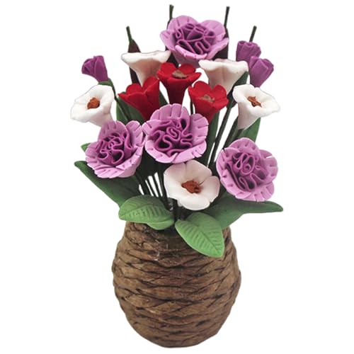 Csafyrt Miniaturpuppenhauszubehör realistische Kunstpflanzen und Blumen für Dollhouse Decor Csafyrt Miniaturpuppenhauszubehör realistische Kunstpflanzen und Blumen für Dollhouse Decor von Csafyrt