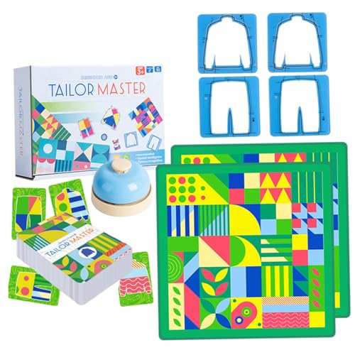 Csafyrt Passende Spiele Kinder Rätsel mit Bell -Tischdecke -Musterkarten Exquisite Schneiderbrettspiele, um Konzentration umgekehrt zu Machen von Csafyrt