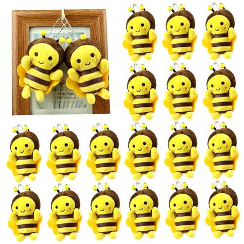 Csafyrt Plüschbiene 20pcs 5 Zoll Baumwollgefüllte Biene Plüsch mit Bein, Arm, Tentakel, Flügel & Lächeln Ausdruck Dekorative Hängsspielzeug für Rucksack mit Perlenkette Csafyrt Plüschbiene 20pcs 5 Zoll Baumwollgefüllte Biene Plüsch mit Bein, Arm, Tentakel, Flügel & Lächeln Ausdruck Dekorative Hängsspielzeug für Rucksack mit Perlenkette von Csafyrt