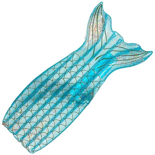 Csafyrt Pool schwimmt 65,0 x 35,4 Zoll aufblasbarer Meerjungfrau Pool Float mit Fischschwanzform glänzend für Party Beach Lake Blau Csafyrt Pool schwimmt 65,0 x 35,4 Zoll aufblasbarer Meerjungfrau Pool Float mit Fischschwanzform glänzend für Party Beach Lake Blau von Csafyrt