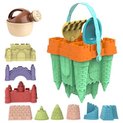 Csafyrt Sandburg Gebäude Kit, 14pcs/Set Plastikstrandspielzeug mit Sandburg Schaufel, tragbare Sandbox -Spielzeug für Kindergeschenke Csafyrt Sandburg Gebäude Kit, 14pcs/Set Plastikstrandspielzeug mit Sandburg Schaufel, tragbare Sandbox -Spielzeug für Kindergeschenke von Csafyrt