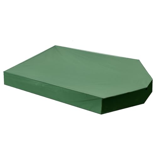 Csafyrt Sandkastenabdeckung wasserdichtes Oxford-Stoff Sandkastenabdeckung Anti-UV-staubdes Sandkasten, 63x44.5x8.7 Bootsform Sandkasten mit Kordelstring für Außen von Csafyrt
