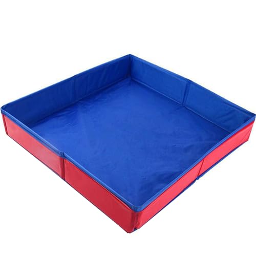 Sandtisch, PVC Klappes Sandkasten, sicheres Outdoor -Box -Spielzeug, 19.69x19.69x3.15 Fun Tably Sensory Toys, Bildung für Kinder von Csafyrt