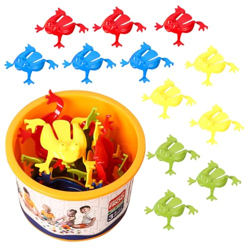 Csafyrt Springfroschspielzeug 12pcs Sprungflip Froschspiel mit Eimer Plastik Jumping Frösche Bunte lustige Verrückte für Jungen Mädchen Csafyrt Springfroschspielzeug 12pcs Sprungflip Froschspiel mit Eimer Plastik Jumping Frösche Bunte lustige Verrückte für Jungen Mädchen von Csafyrt
