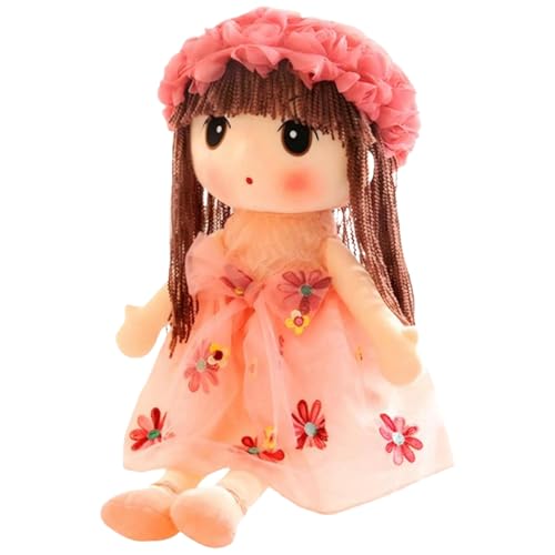 Csafyrt Stoffpuppe für Mädchen niedlich und realistisch 18 Zoll Plüschpuppe mit Blumenkleid, Hut, Schuhen und Lange Haar Csafyrt Stoffpuppe für Mädchen niedlich und realistisch 18 Zoll Plüschpuppe mit Blumenkleid, Hut, Schuhen und Lange Haar von Csafyrt