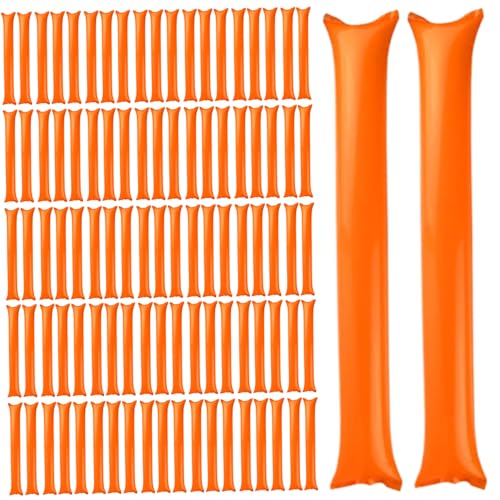 Csafyrt Thunder Sticks 100 PCs Boom Stick aufblasbare Spirit Sticks Cheerleading Plastic Boom Stick Geräuschhersteller für Sportveranstaltungen Tanz Basketball Fußball Orange Csafyrt Thunder Sticks 100 PCs Boom Stick aufblasbare Spirit Sticks Cheerleading Plastic Boom Stick Geräuschhersteller für Sportveranstaltungen Tanz Basketball Fußball Orange von Csafyrt
