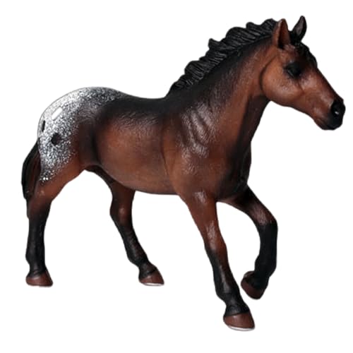 Csafyrt Toy Horse, 5.7x1.6x3.9 '' Realistische Plastikpferdstatue mit natürlicher Pose, Bildungsspielzeug liefert Informationen über Pferde und fördert Mitgefühl für Tiere von Csafyrt