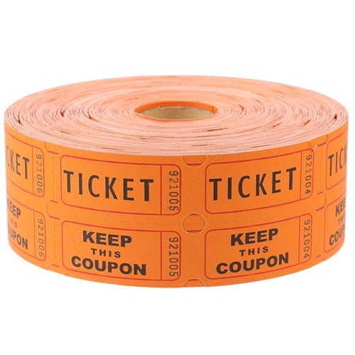 Csafyrt Verlosung Tickets 1 Roll/2000pcs lebendige Papier -Verlosung Tickets Doppelroll mit klarem Druckhand für Ereignisse, Videospielzentrum, Preise, Gelb Csafyrt Verlosung Tickets 1 Roll/2000pcs lebendige Papier -Verlosung Tickets Doppelroll mit klarem Druckhand für Ereignisse, Videospielzentrum, Preise, Gelb von Csafyrt
