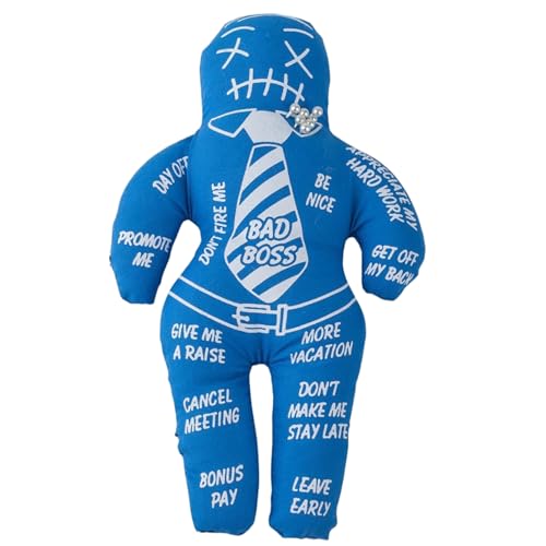 Csafyrt Voodoo Dolls 5.12x8.46 '' Polyester Baumwolle Scary Puppe mit unruhigen Drucken gruselige Puppen -Rache negierte Horrorpuppen für emotionale Veröffentlichung, Childrens Day Geschenke, Blau von Csafyrt