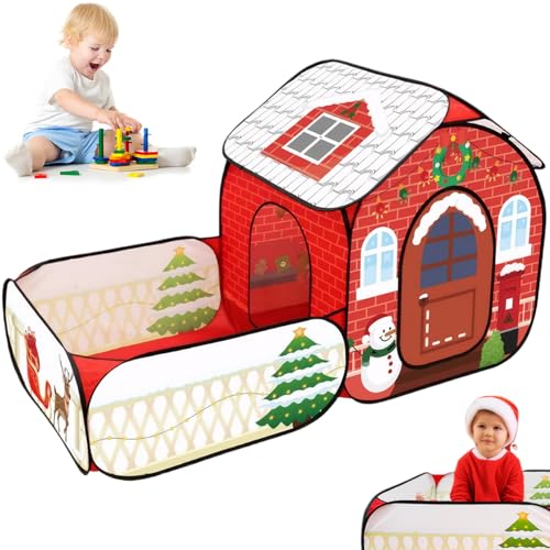 Csafyrt Weihnachtszelt für Kinder Weihnachtshaus Spielen Zelt mit Yardtür und Schornstein Oxford Stoff lebendig Kids Playhouse mit Weihnachtshut & Strumpf Csafyrt Weihnachtszelt für Kinder Weihnachtshaus Spielen Zelt mit Yardtür und Schornstein Oxford Stoff lebendig Kids Playhouse mit Weihnachtshut & Strumpf von Csafyrt