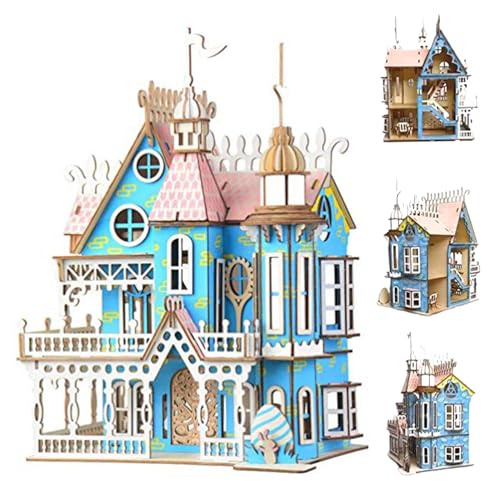 Csafyrt Wooden Dollhouse Kit 3D Miniaturhaus Kit DIY Dream Dollhouse 6.8x7.9x10.9 Interaktives Mini -Hausgebäude für Weihnachtsfeier Halloween Dekor Csafyrt Wooden Dollhouse Kit 3D Miniaturhaus Kit DIY Dream Dollhouse 6.8x7.9x10.9 Interaktives Mini -Hausgebäude für Weihnachtsfeier Halloween Dekor von Csafyrt