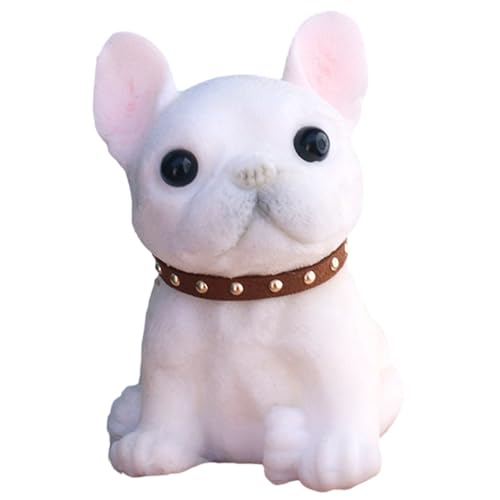 Hundequietschende Spielzeug 3.15x3.74in niedliche Cartoon -Hundeform Zappel -Stress -Relief -Spielzeug für Kinder und Erwachsene weiß von Csafyrt
