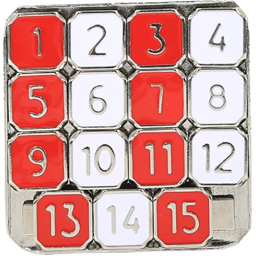 Number -Folie -Puzzle, 3 x 3 15 Gitter Metall Nummer Schieber Rätsel, lustige Kinder -Diasspiele, kreative Bildungs- und Lernspielzeuggeschenke für Kinder, Erwachsene Number -Folie -Puzzle, 3 x 3 15 Gitter Metall Nummer Schieber Rätsel, lustige Kinder -Diasspiele, kreative Bildungs- und Lernspielzeuggeschenke für Kinder, Erwachsene von Csafyrt