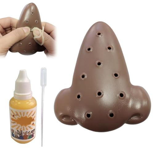 Csafyrt Pimple Popper -Spielzeug, lustiger Nasenpickle Popping Toy mit 30 ml nachfüllbar und zurückverwendbarer Stressabbau für Kinder Erwachsene von Csafyrt