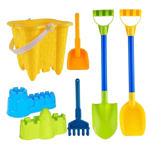 Sandschlossgebäude -Kit, Sandspielzeug umfassen Bucket & Shovels & Castle Formen, tragbare Strandspielzeug für Mädchen, Jungen Sandschlossgebäude -Kit, Sandspielzeug umfassen Bucket & Shovels & Castle Formen, tragbare Strandspielzeug für Mädchen, Jungen von Csafyrt