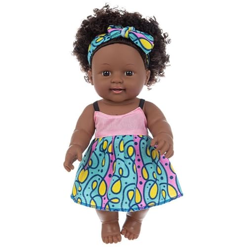 Schwarze Babypuppen 12 '' Vinyl Soft & Safe Realistic Babypuppen Afrikanische Locken wiedergeboren für Jungen Mädchen Geschenk, Stil 1 Schwarze Babypuppen 12 '' Vinyl Soft & Safe Realistic Babypuppen Afrikanische Locken wiedergeboren für Jungen Mädchen Geschenk, Stil 1 von Csafyrt