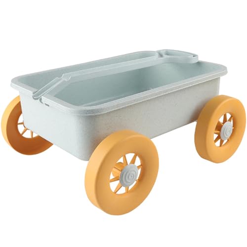 Toy Wagon, 12.01x13.78x7.09 sicherer Plastik wiederverwendbares tragbares leichte Wagon Kids Beach Spielzeuggeschenke für Spielwasser Sand von Csafyrt