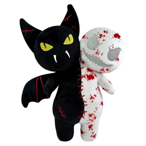Voodoo -Puppen, 9, 8 in leuchtendem Fledermaus Ghost Halloween Plüschspielzeug, gruseliger weich gefüllter Dual -Kopf -Leuchten im dunklen Fledermaus- und Ghost Plüsch für Kinder Jungen Mädchen und Er Voodoo -Puppen, 9, 8 in leuchtendem Fledermaus Ghost Halloween Plüschspielzeug, gruseliger weich gefüllter Dual -Kopf -Leuchten im dunklen Fledermaus- und Ghost Plüsch für Kinder Jungen Mädchen und Er von Csafyrt