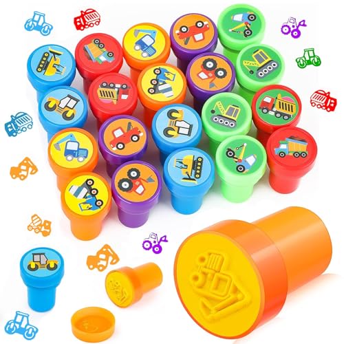 Csirnto 20 Stück Bagger Stempel Kinder, Selbstfärbende Konstruktion LKW Stempel, Stempelset Kinder, Stempel Kinder ab 2 Jahre für Kindergeburtstag,Baustelle Stempel,Klassenzimmer Belohnungen Csirnto 20 Stück Bagger Stempel Kinder, Selbstfärbende Konstruktion LKW Stempel, Stempelset Kinder, Stempel Kinder ab 2 Jahre für Kindergeburtstag,Baustelle Stempel,Klassenzimmer Belohnungen von Csirnto