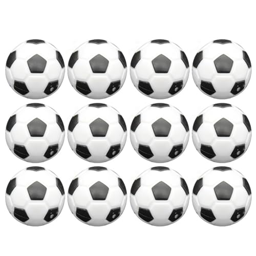 Csnbfiop 12 Stück Tischfußball Tischfußball Ersatz Tischfußball Tischball Dauerhaftes Tischspiel Fußball Tischfußball von Csnbfiop