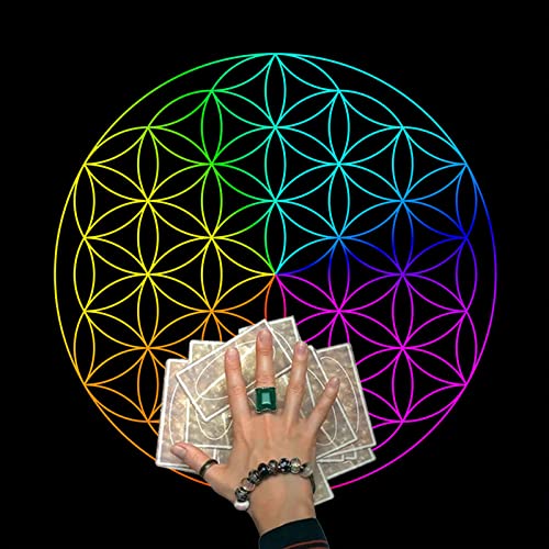 Csnbfiop 23x23In Brettspiel Karten Tischdecken Magier Tägliches Pad Tarot Tischdecke Wahrsagerei Tarot Tischdecke von Csnbfiop