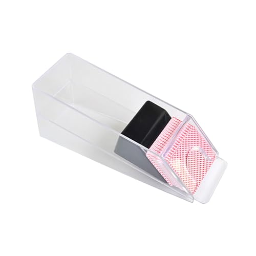Csnbfiop 4/6-Deck Acryl Blackjacks Dealing Shoe Dealer Spielkartenmischer Für Pokerdeck In Standardgröße Einfache Verwendung von Csnbfiop
