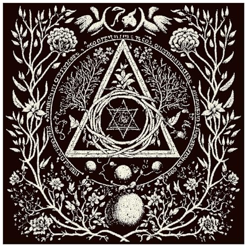 Csnbfiop 50x5 0cm/75x75cm Tarot Tischdecke Spiel Matte Geometrische Divinations Tisch Tuch Brettspiel Oracles Karte Pad Unterstützung Matte von Csnbfiop